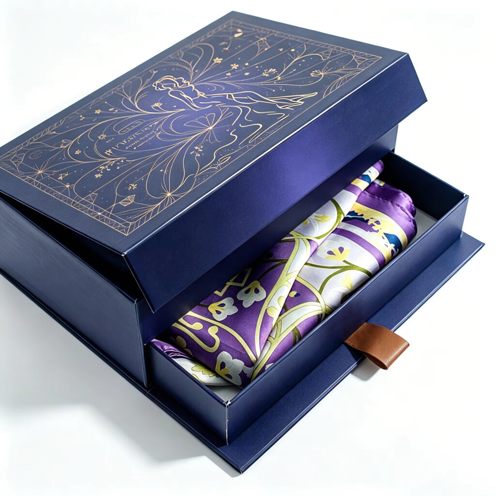 Matte laminated folding gift box