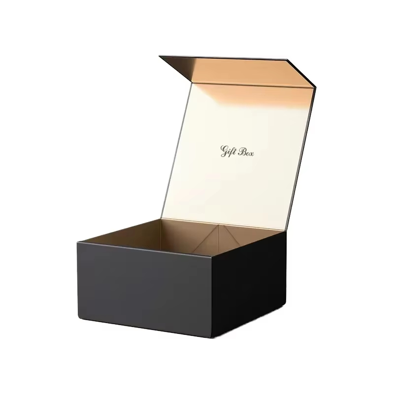 Magnetic snap flip box book-shaped cardboard box
