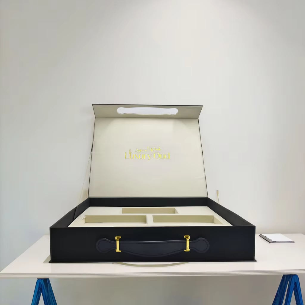 Paper packaging magnetic lid cardboard gift box