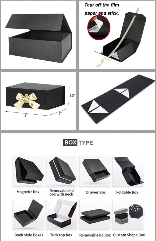 Cardboard folding gift box