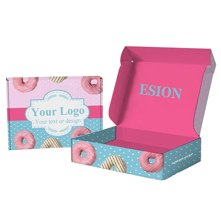 Logo Printed Dessert Box for Donuts & Cookies