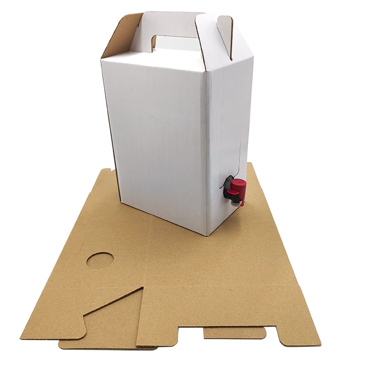Eco Friendly Durable Corrugated Bag In Box Beverage Wine Juice Coffee Container Coffee To Go Spout 96oz Coffee Dispenser