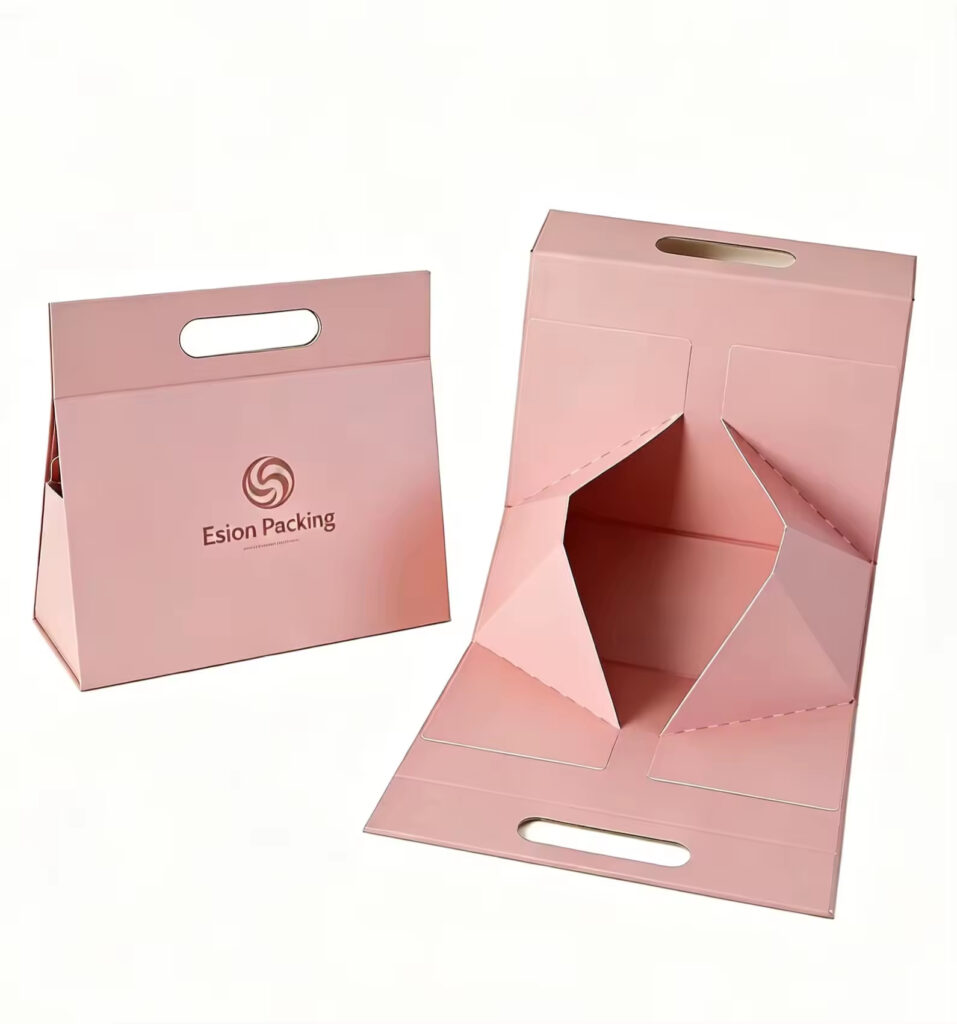 Portable clothing handle gift box