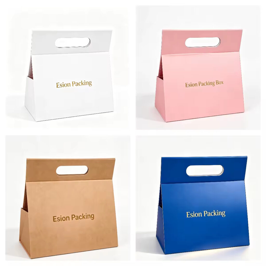 Portable clothing handle gift box