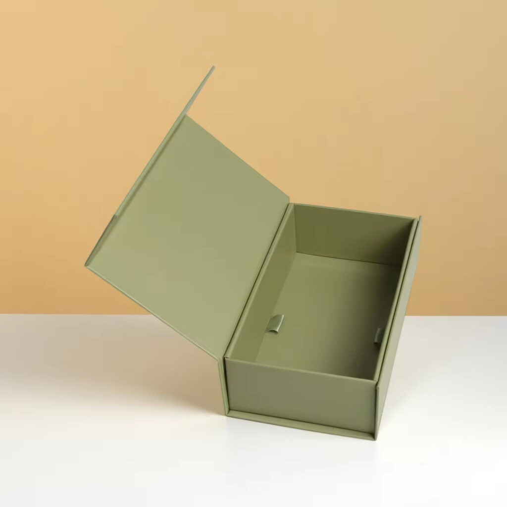 Magnetic snap flip box book-shaped cardboard box