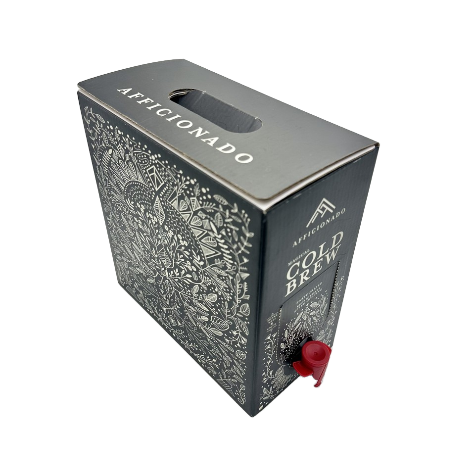 1L/3L/5L bag in box to go beverage disposable coffee box milk wine aluminium foil bag in box dispenser