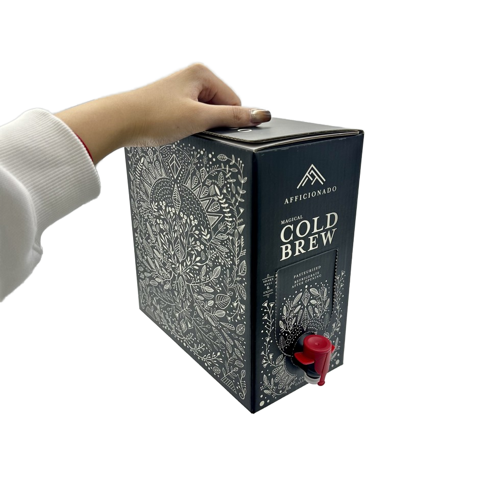 1L/3L/5L bag in box to go beverage disposable coffee box milk wine aluminium foil bag in box dispenser