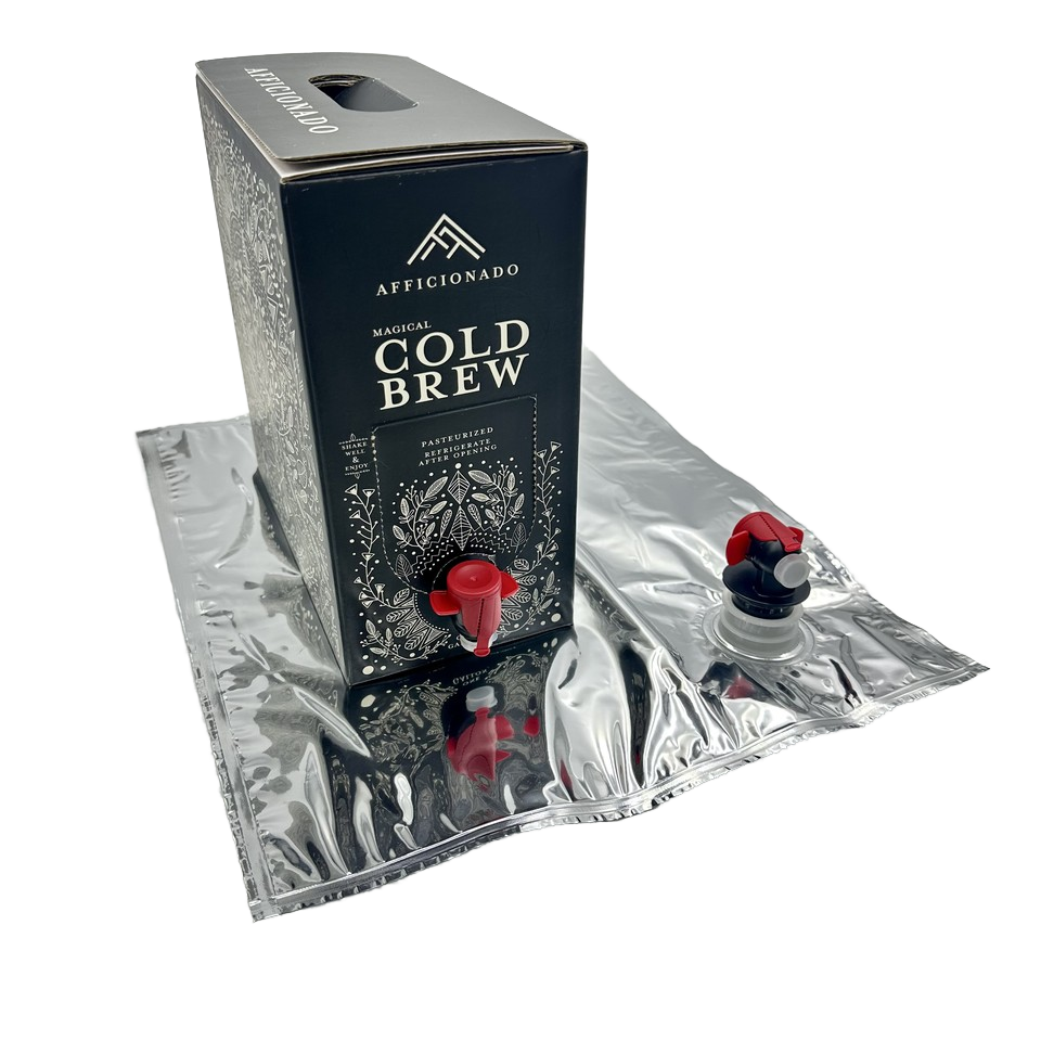 1L/3L/5L bag in box to go beverage disposable coffee box milk wine aluminium foil bag in box dispenser