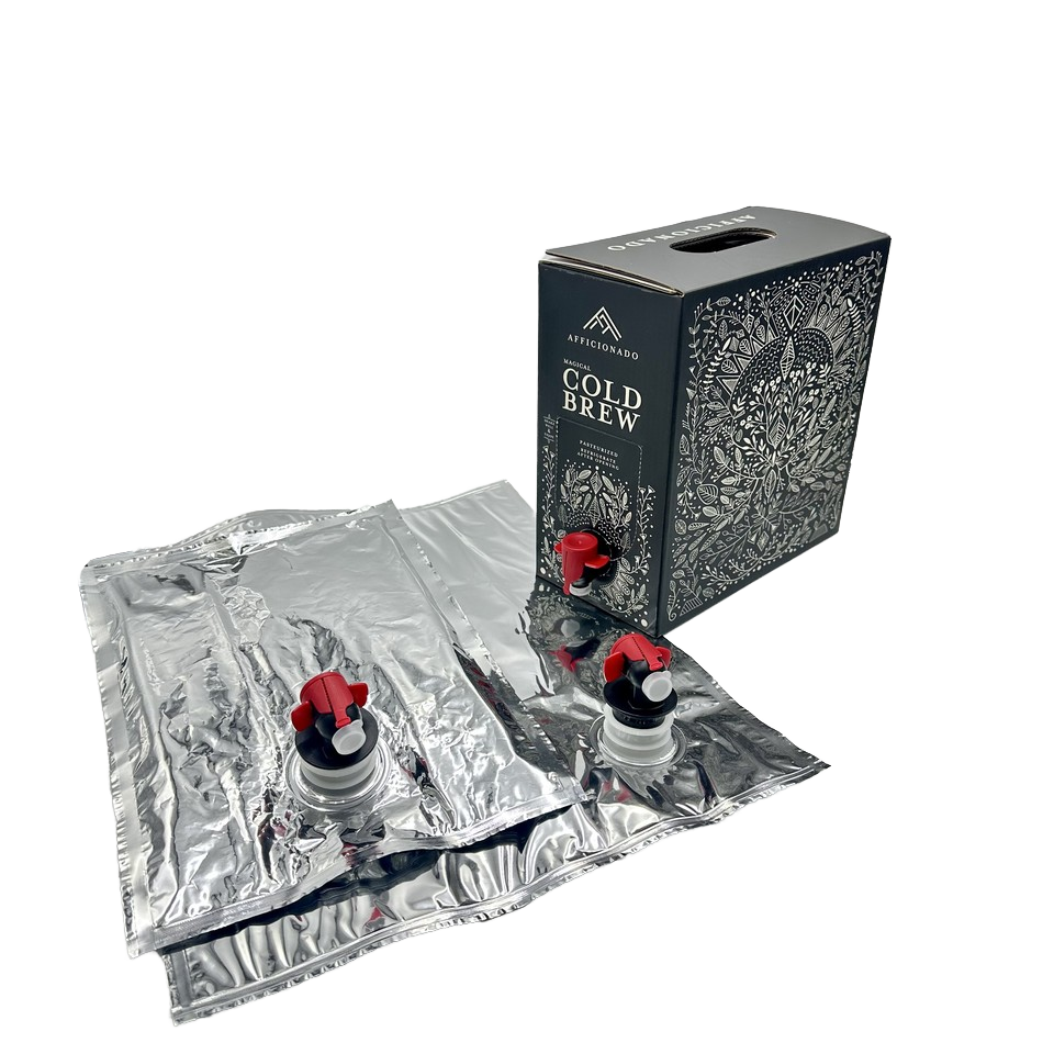 1L/3L/5L bag in box to go beverage disposable coffee box milk wine aluminium foil bag in box dispenser