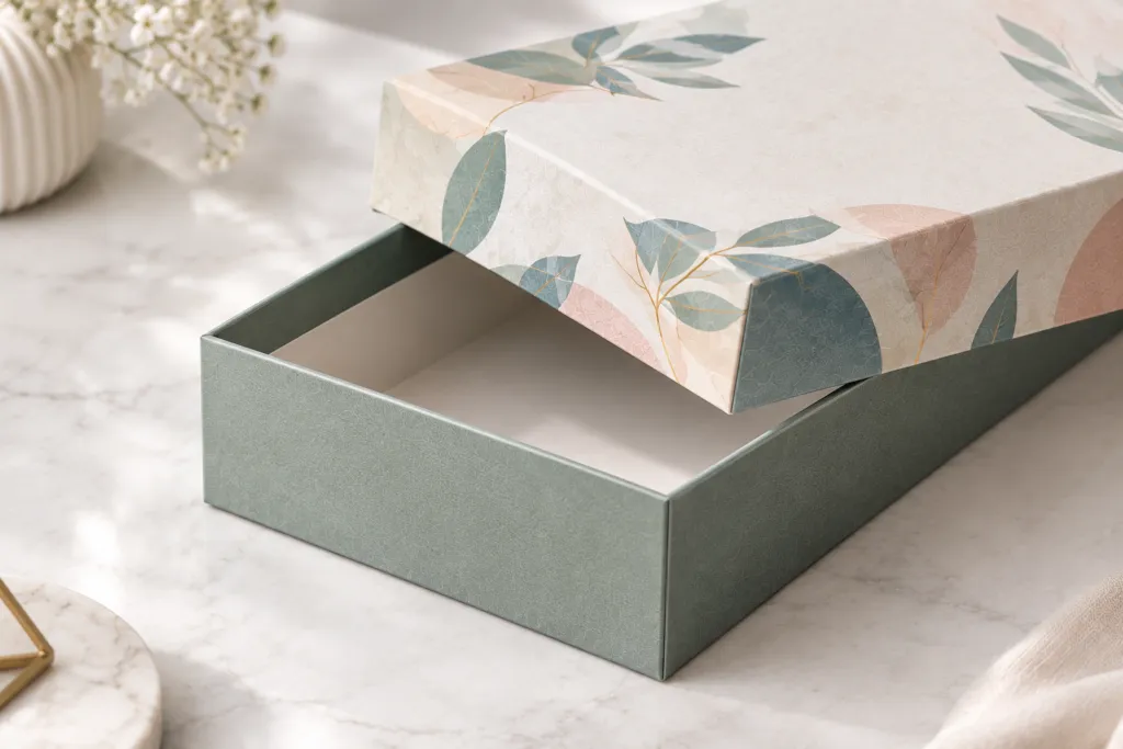 Lid and base fit of a two-piece rigid setup box