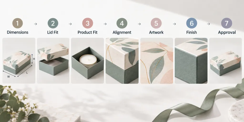 Two-Piece Rigid Setup Box Approval Checklist