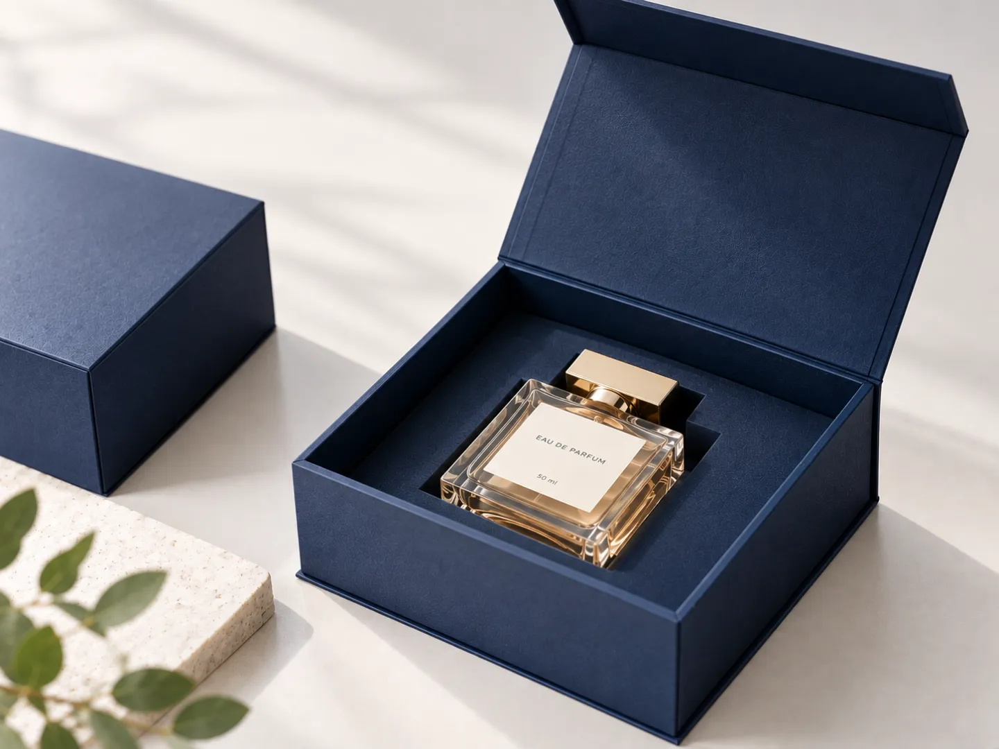 luxury magnetic gift box with perfume packaging