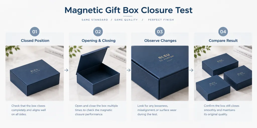 magnetic Gift Box Closure Test