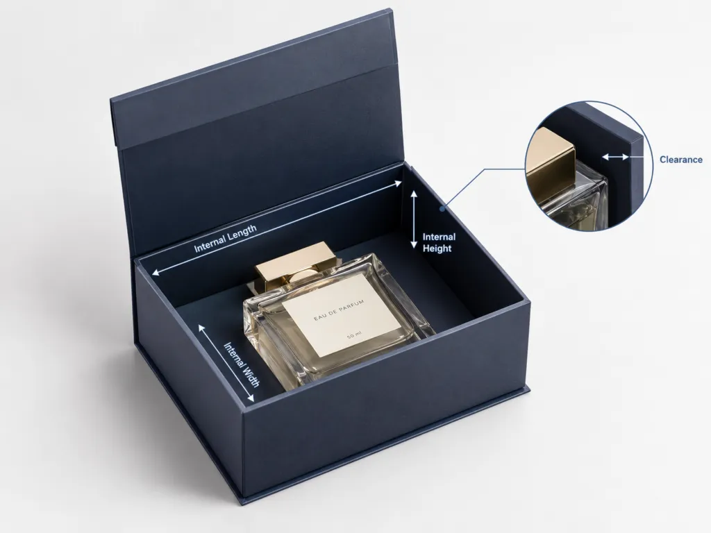 magnetic gift box product dimensions and internal space