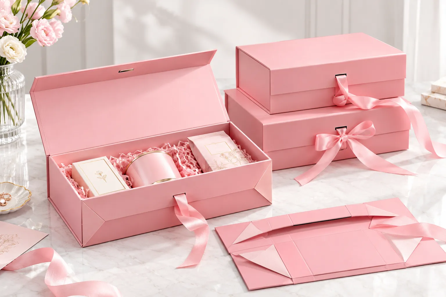 presentation-ready gift box with product positioning
