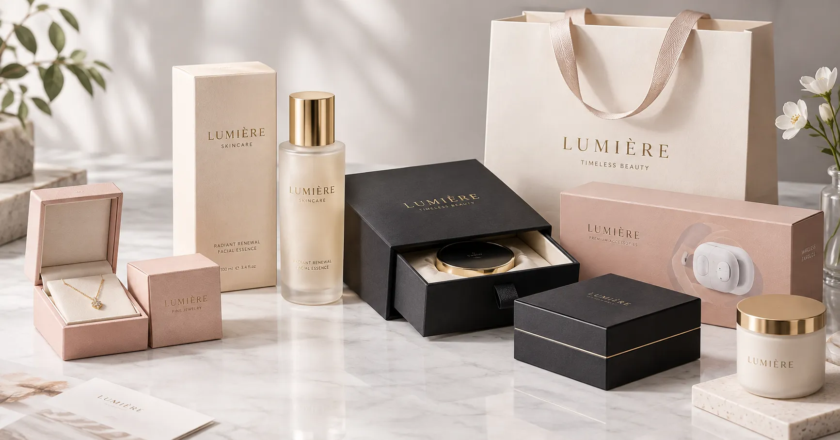 retail packaging design based on product and brand requirements