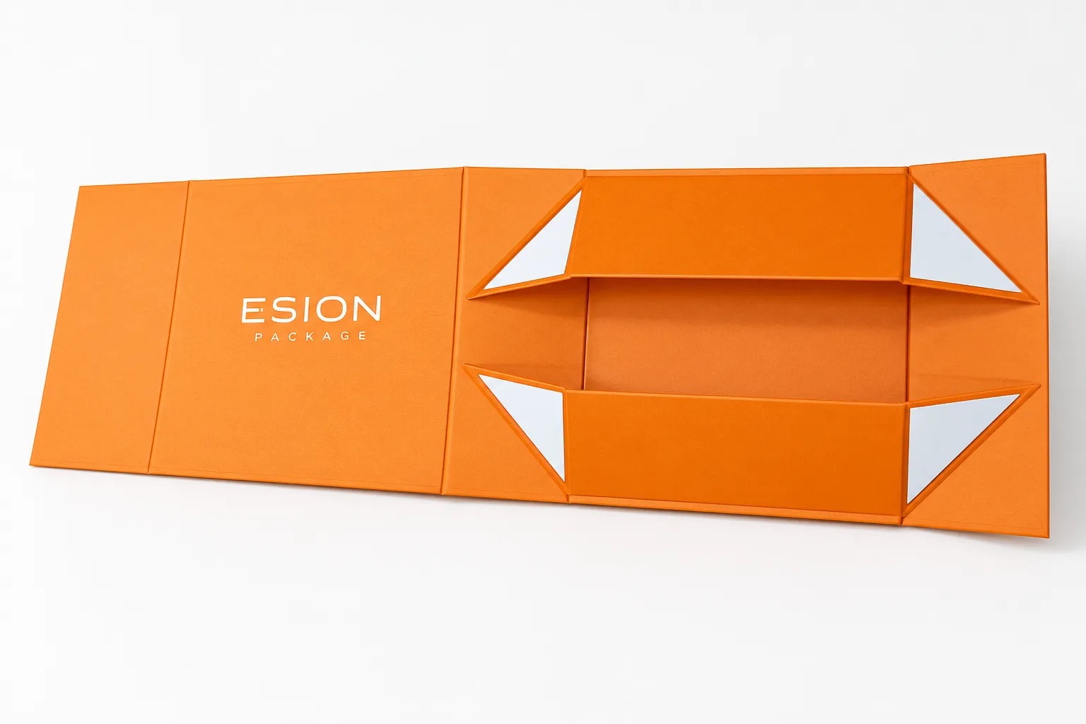 custom boxes with logo printed on the lid of a rigid gift box
